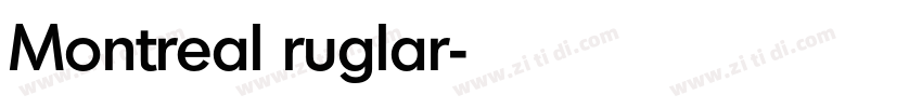 Montreal ruglar字体转换